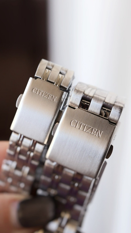 ساعت مچی ست مردانه و زنانه طرح سیتیزن (Citizen) کلاسیک دو تقویم